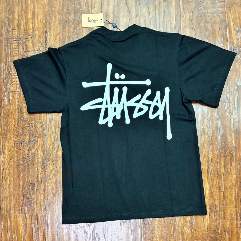 Authentic Stussy Og Logo Black Tee Shirt- Size Small #4349